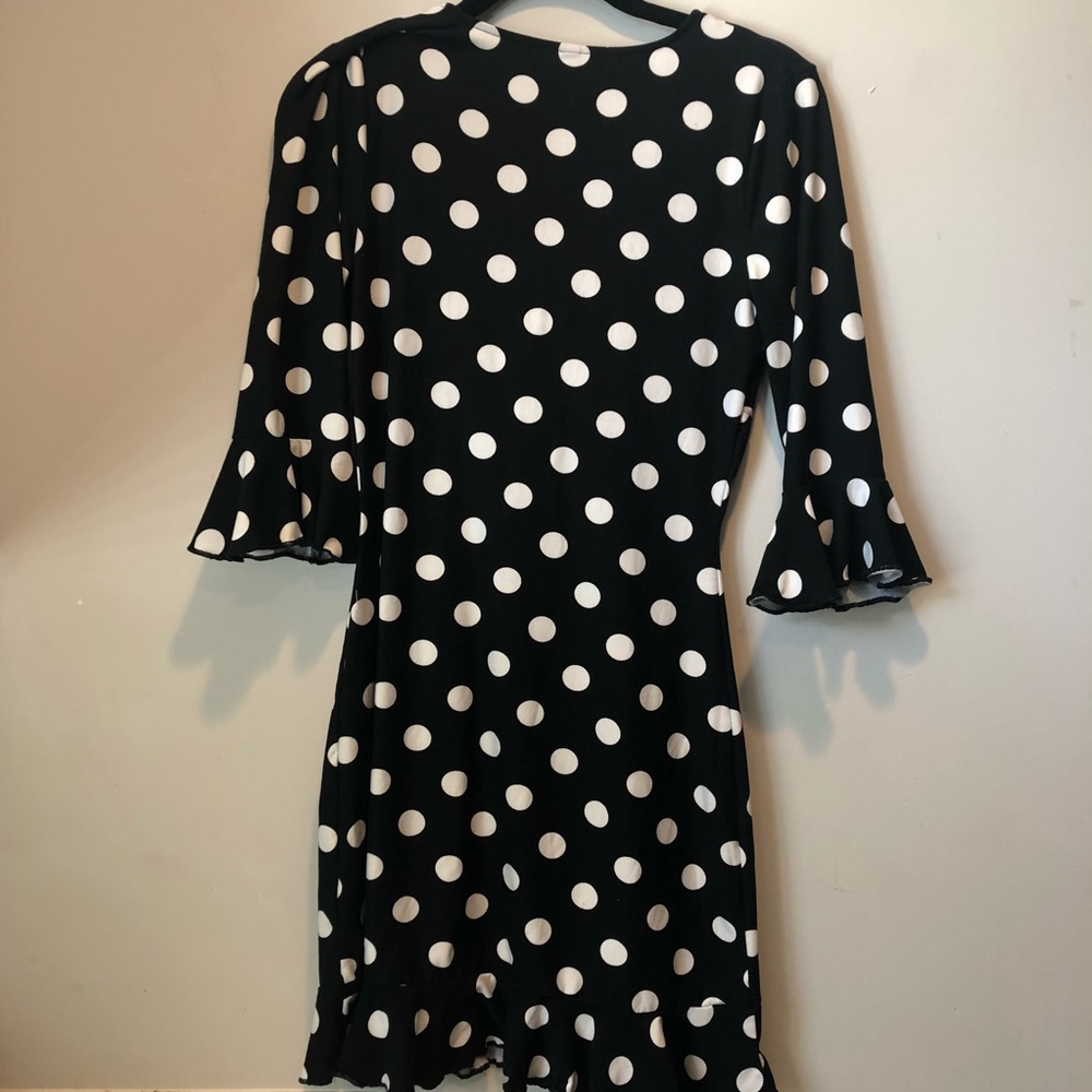 Nordstrom Planet Gold ruffled polkadot dress - Picture 5 of 5